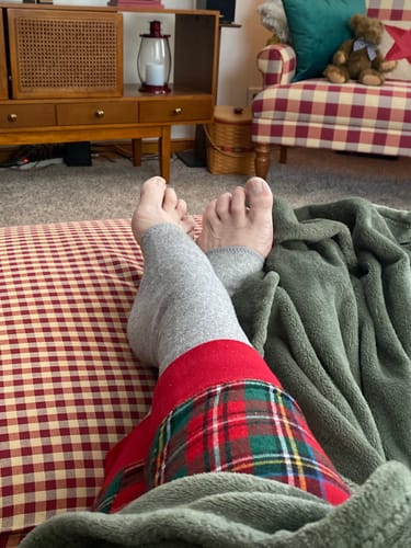 Customer photo review of Premium Anti-Fatigue Bamboo Footsleeves