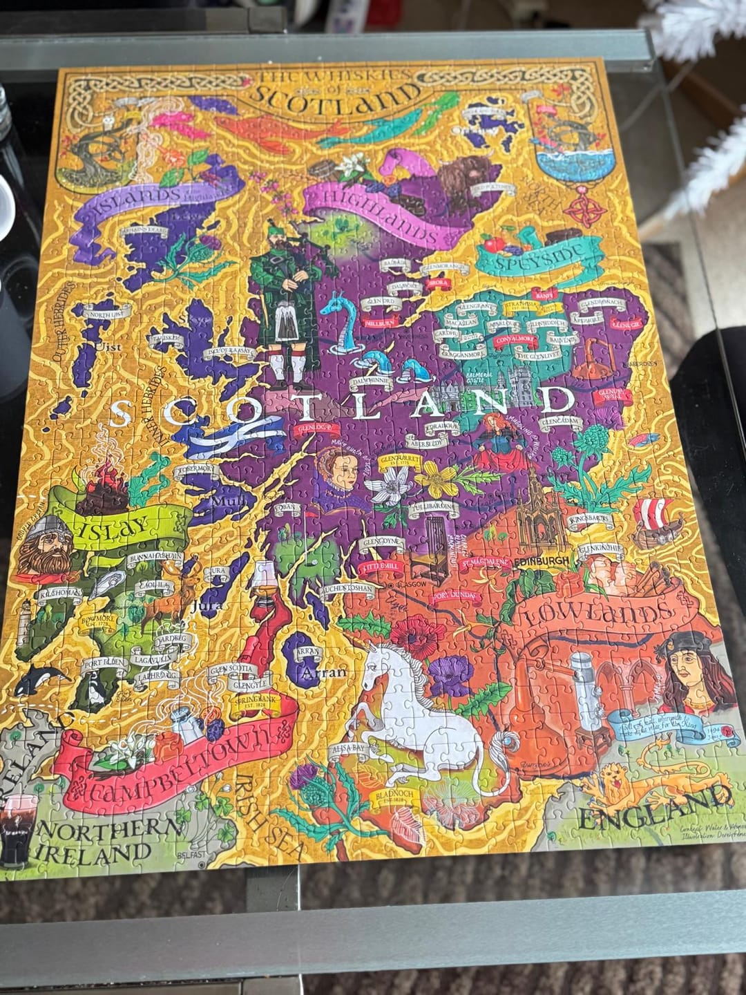 Customer photo review of Whisky Puzzle - Scotland