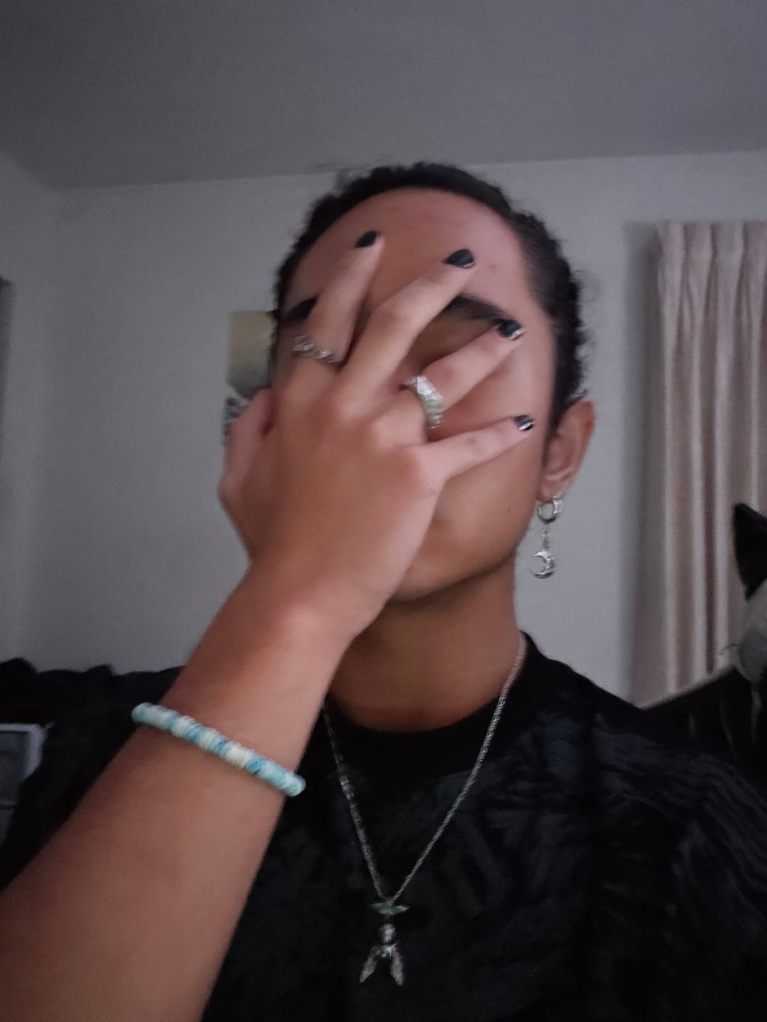 Customer photo review of LUNA DANGLE EARRING