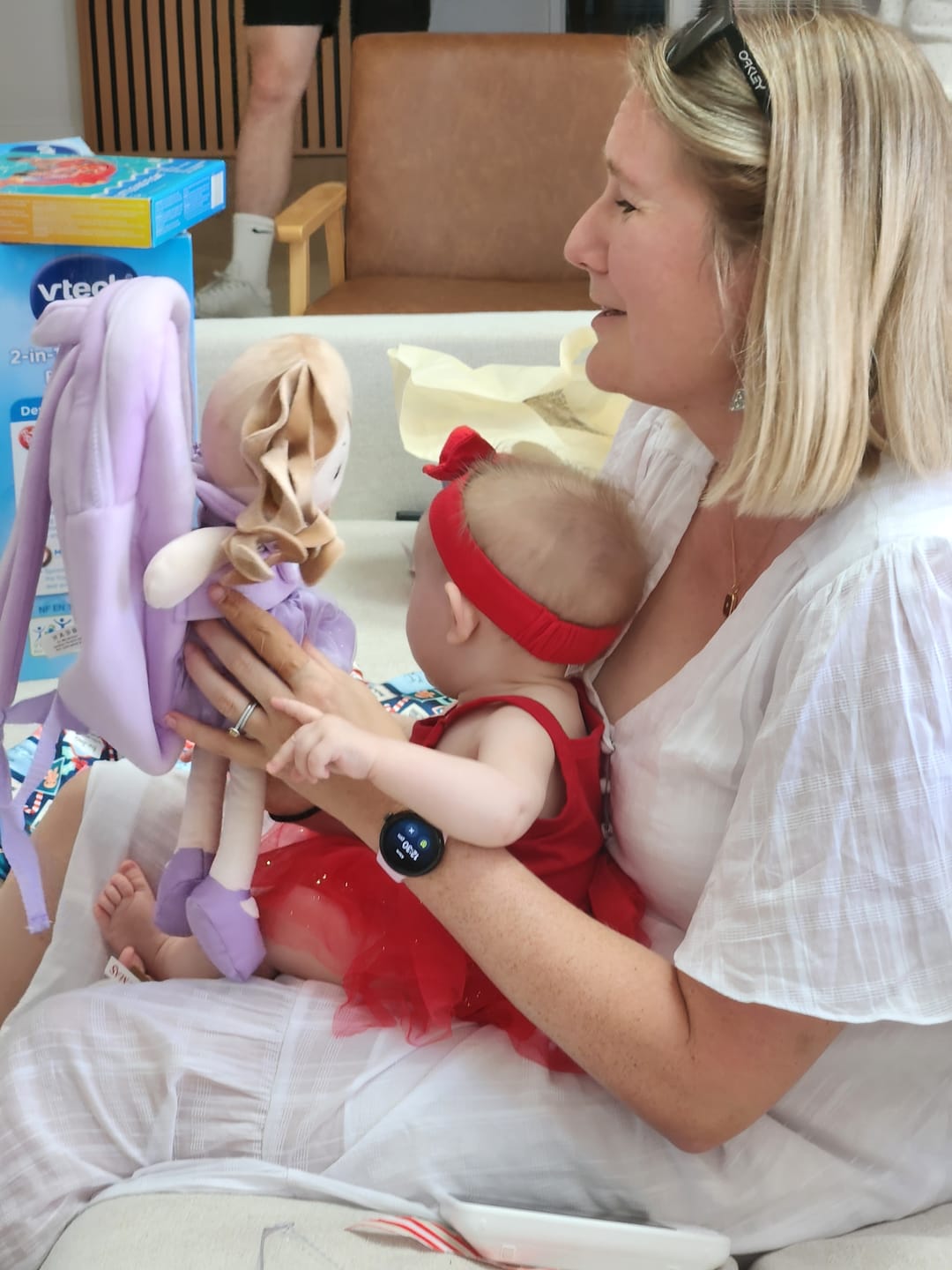 Customer photo review of Personalized Doll Carrier Backpack - with Baby Doll