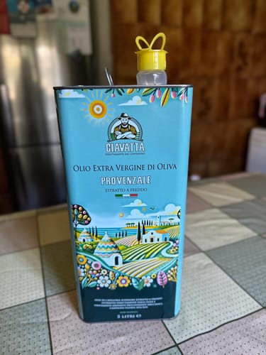 Customer photo review of Olio di Oliva che non pizzica in gola Latta da 5 litri  in offerta
