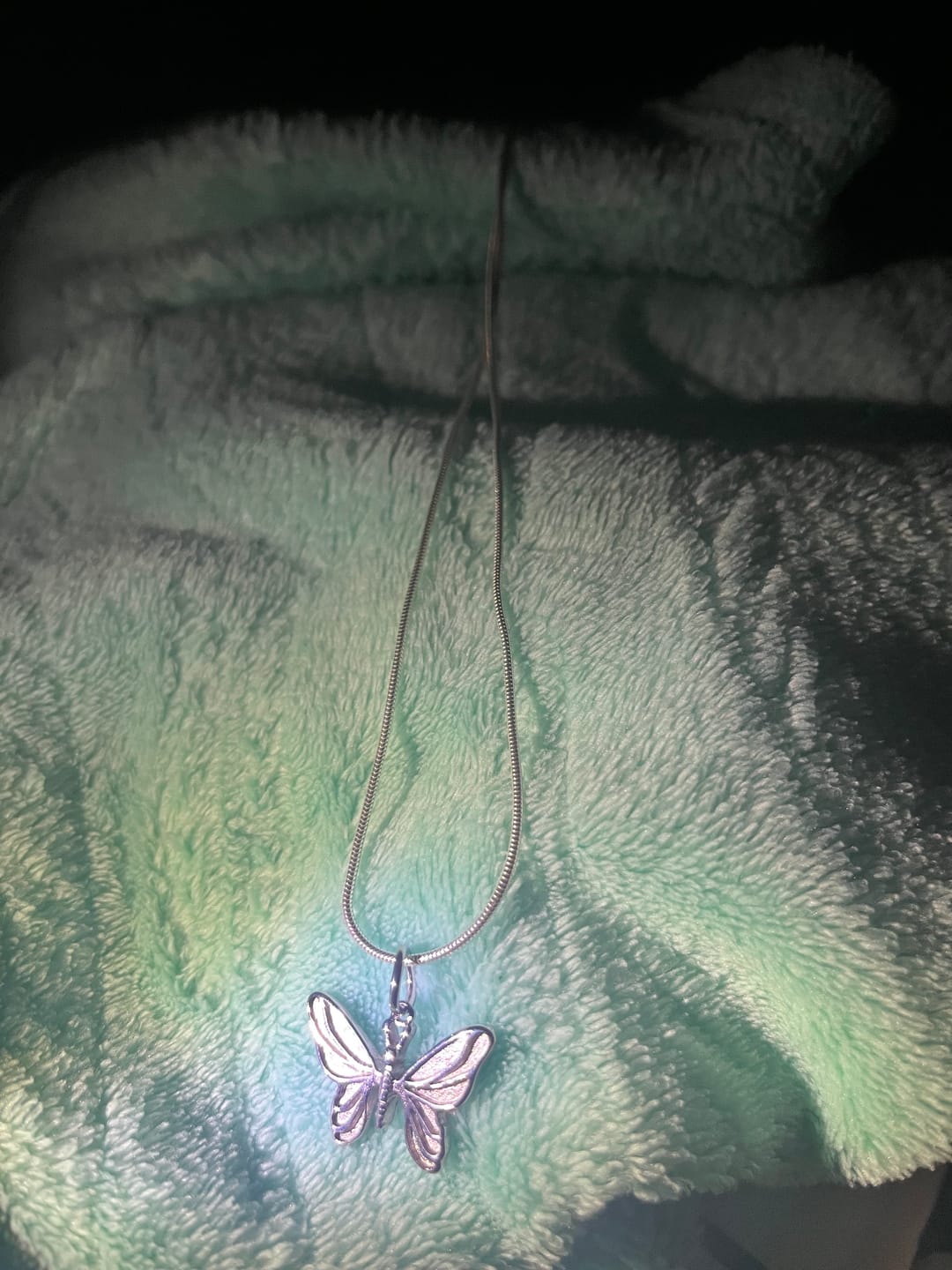 Customer photo review of BUTTERFLY PENDANT