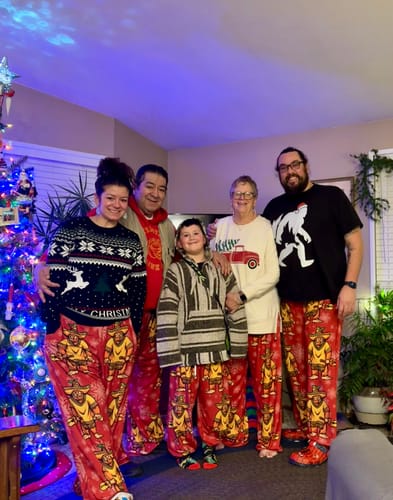 Customer photo review of Premium El Squatcho Super Soft Wide-leg Pajama/Sweats Bottoms