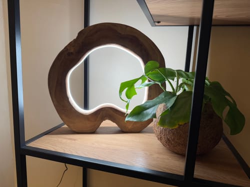 Customer photo review of Baumscheibe Tischlampe NATURA LED mit integriertem LED-Band