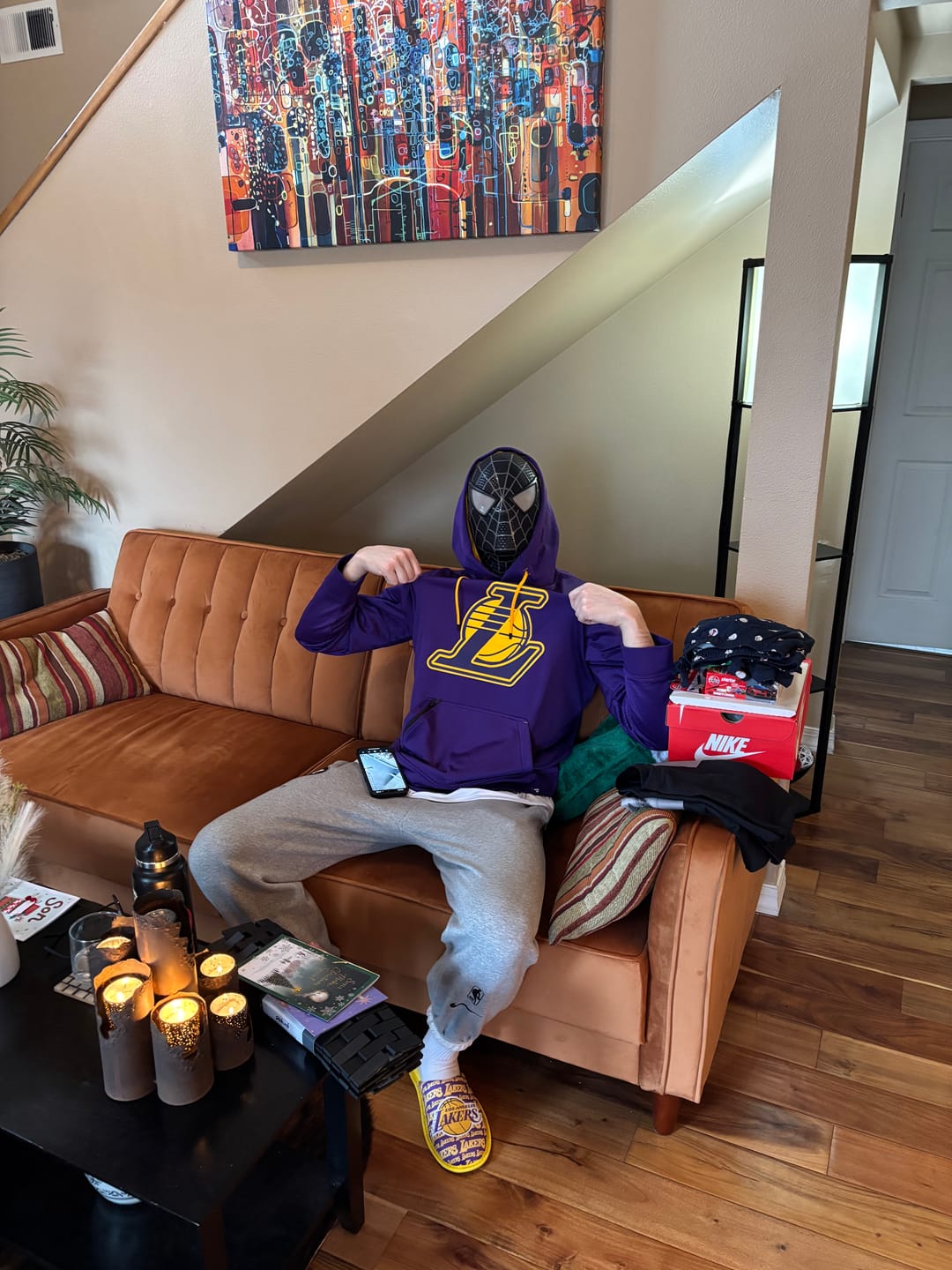 Customer photo review of SpideyJunky™ OG Tobey Spidey Mask