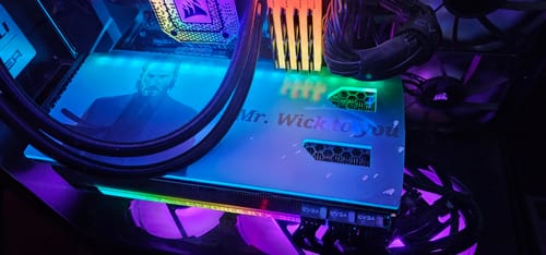 Customer photo review of Custom Design RGB GPU Backplate