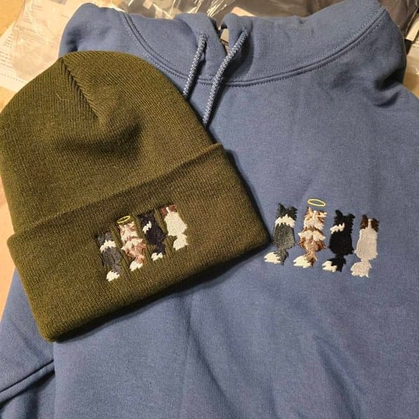 Customer photo review of Custom Embroidery Beanie