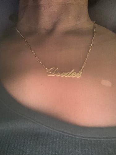 Customer photo review of Personalized Name Necklace