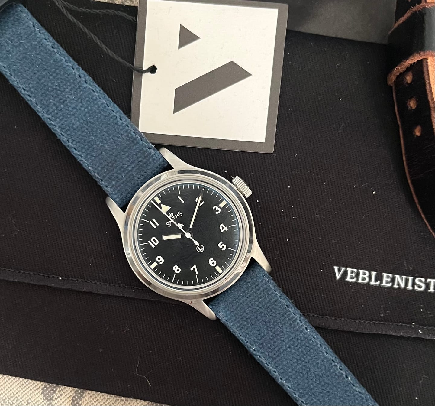 Customer photo review of Expedition Blue Waxed Canvas