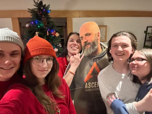 Customer photo review of Personalized Cardboard Cutouts | Custom Life Size Cutout