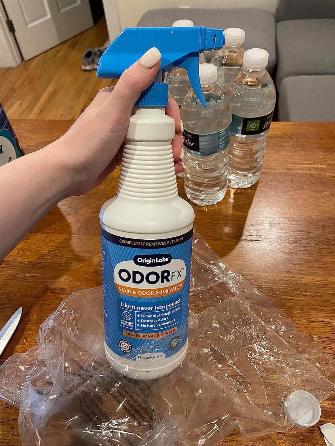 Customer photo review of OdorFx Stain & Odor Eliminator