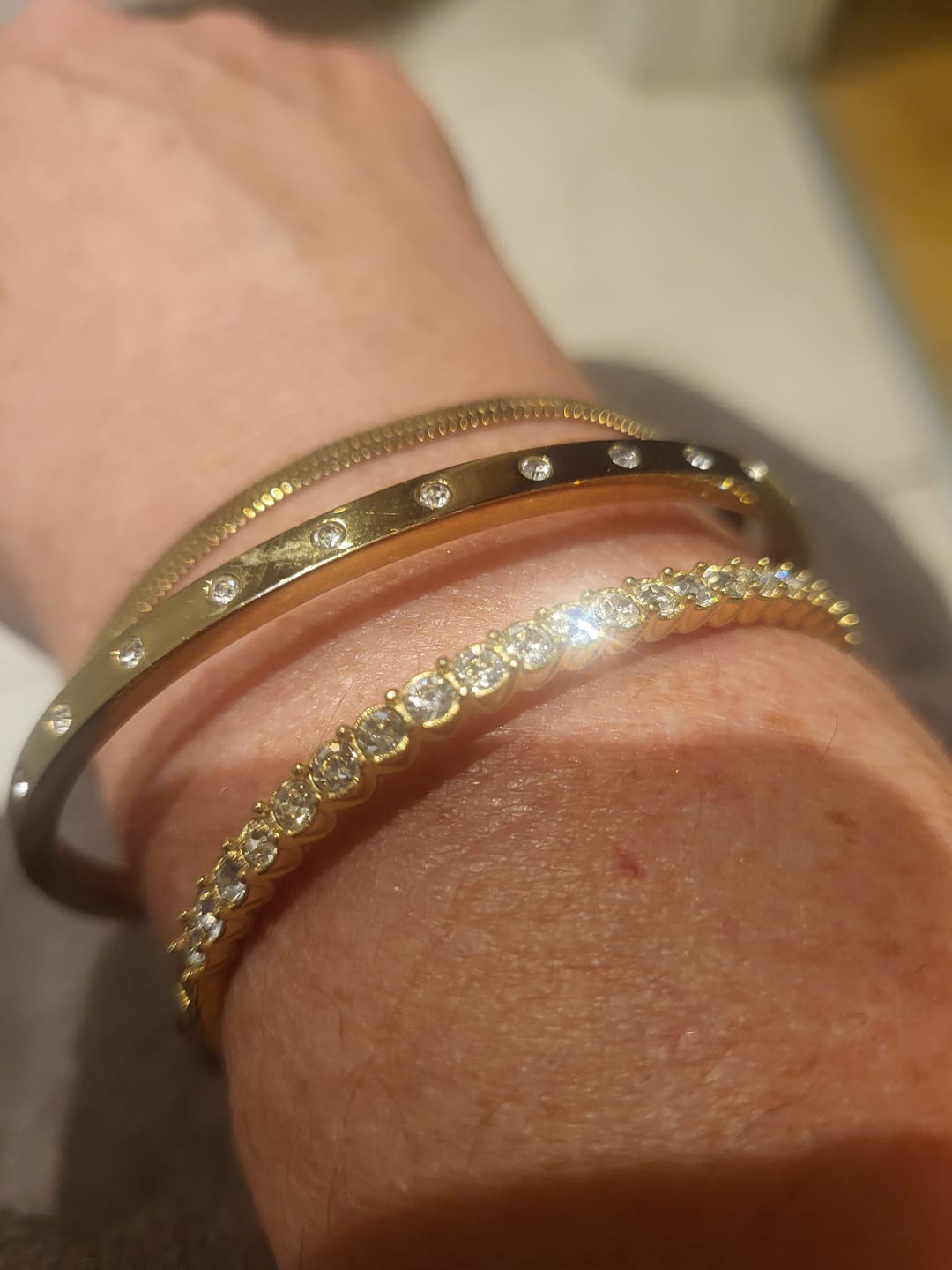 Customer photo review of Bezel Bangle