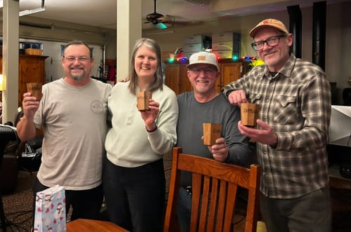 Customer photo review of Whiskey Grail (CUSTOM ENGRAVING)