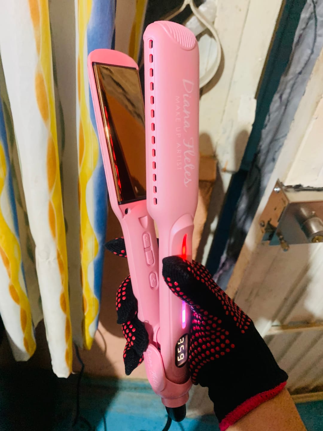 Customer photo review of Set Plancha Profesional Infrared + Cepillo Alaciador