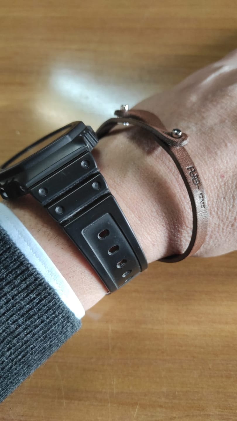 Customer photo review of Bracciale pelle Noi Tulsi