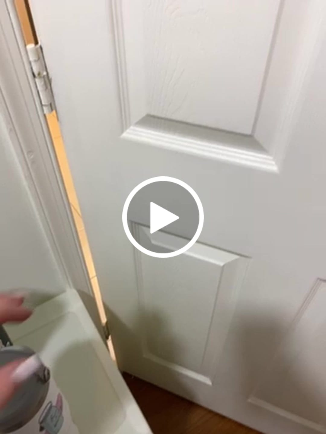 Customer video review of "Emotional support water bottle" sticker