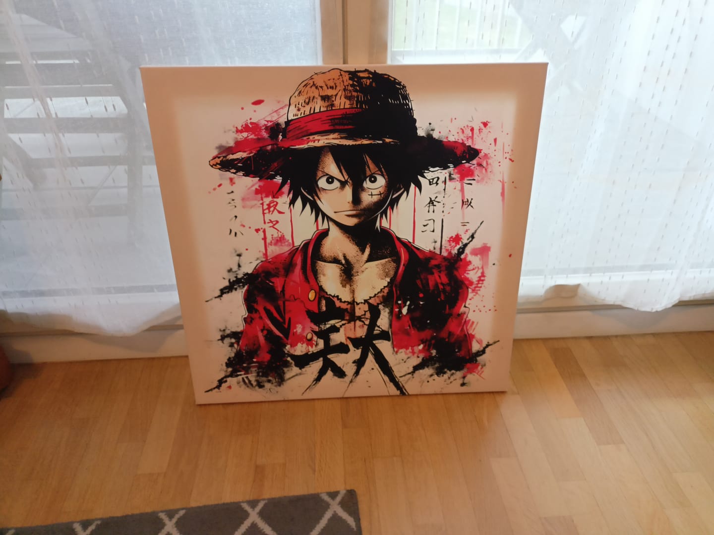 Customer photo review of Tableau One Piece - Luffy Abstrait - Décoration Murale Design