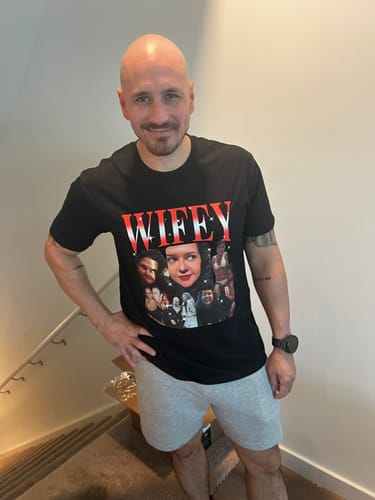 Customer photo review of CUSTOM VINTAGE TEE