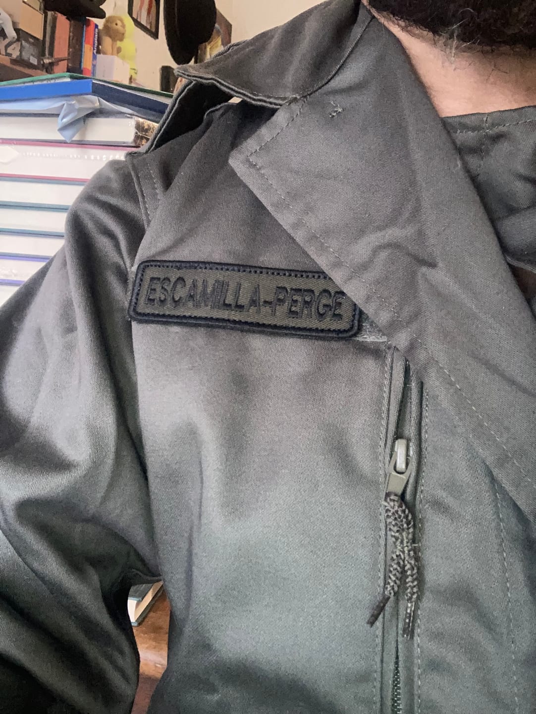 Customer photo review of Bande patronymique militaire personnalisée