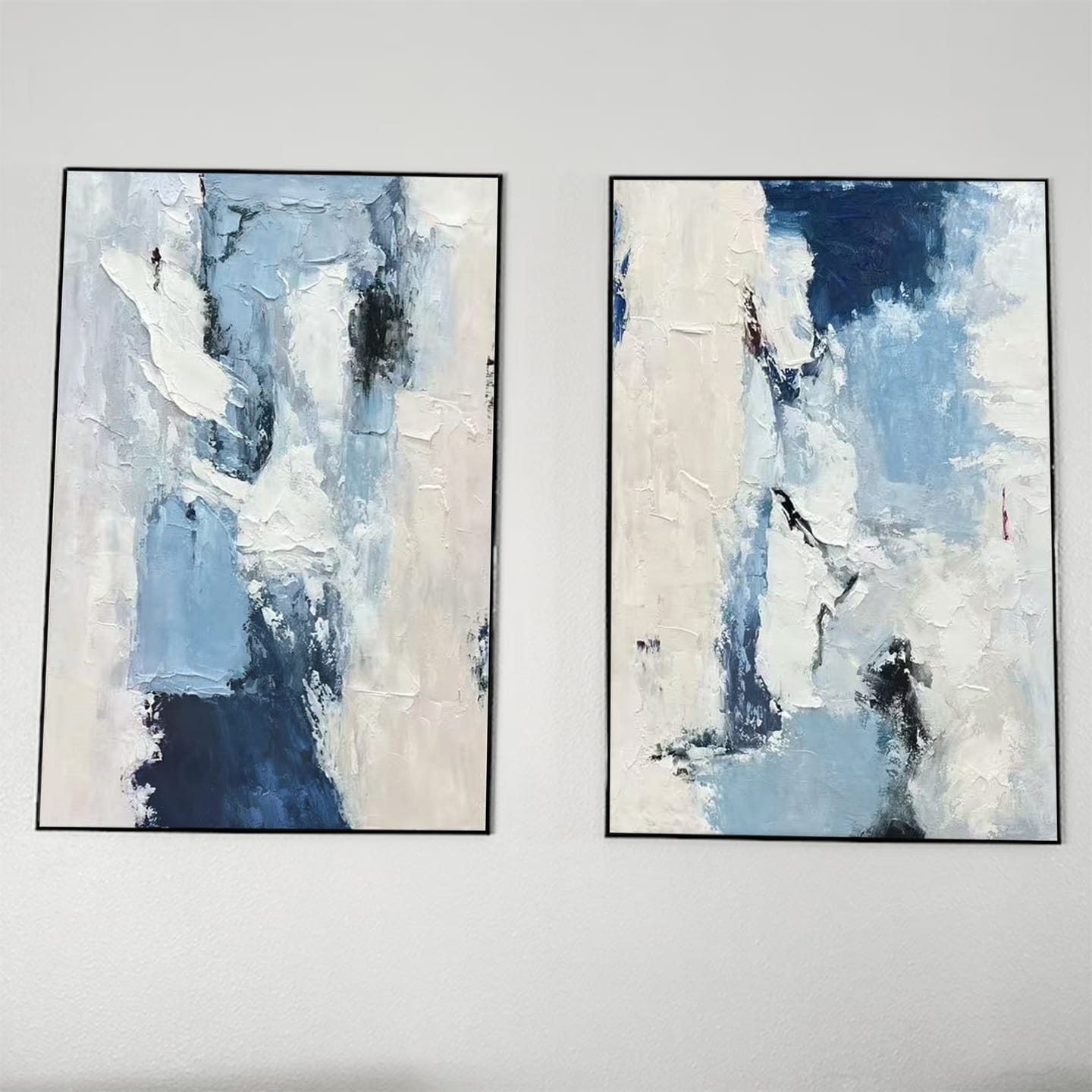 Customer photo review of Abstract Painting Canvas Set of 2 #AP071