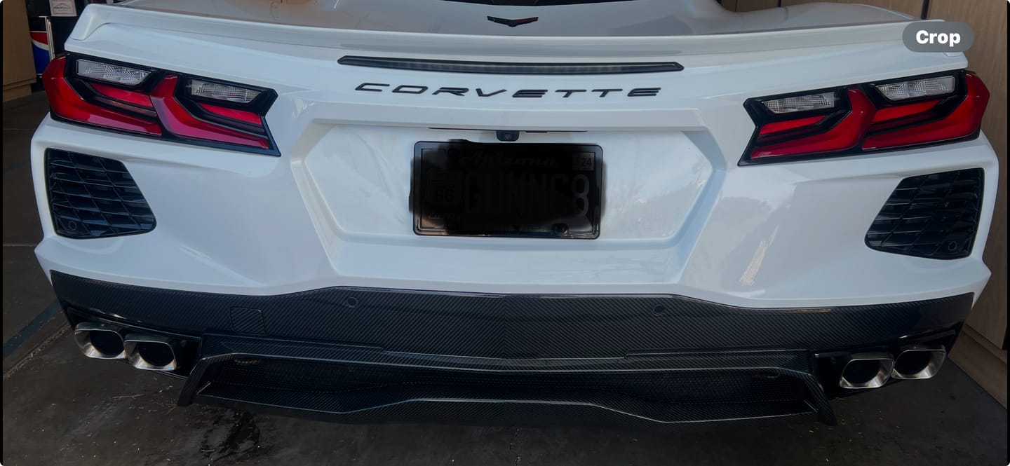 Customer photo review of Chevrolet Corvette C8 Rear Diffuser