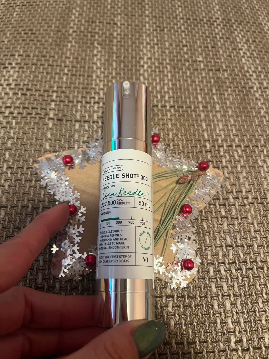 Customer photo review of Intensīvs serums-būsteris ar mikroadatām VT Cosmetics Reedle Shot 300