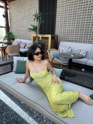 Customer photo review of Monica Dress - Yellow