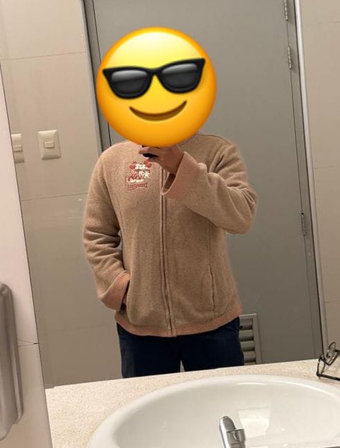 Customer photo review of 2000 Disney Parks Beige Sherpa Jacket (S/M)