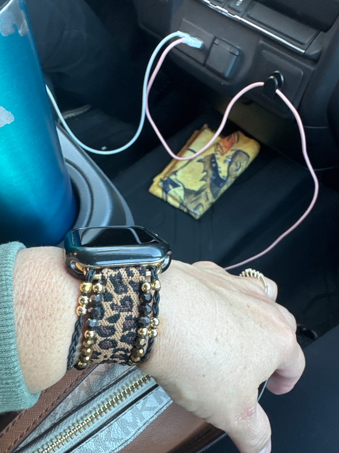 Customer photo review of Safari Chic Apple Watch Strap