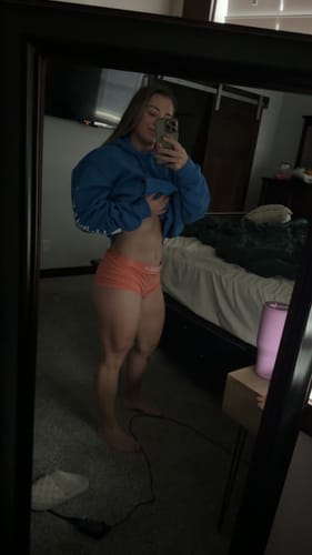 Customer photo review of SWAG - 3" Women's Deep Coral Boy Short