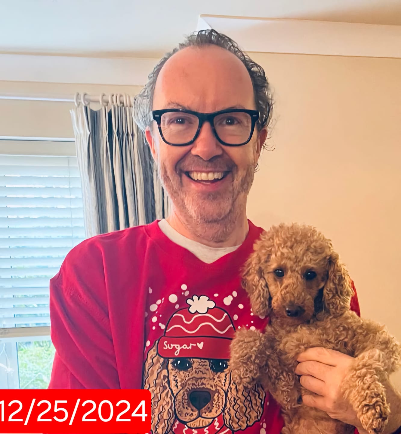 Customer photo review of Personalised Merry Woofmas Christmas Jumper