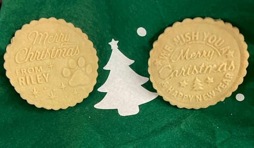 Customer photo review of Custom Christmas Cookie Stamp