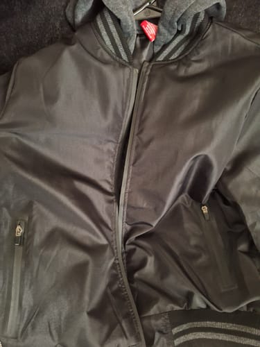Customer photo review of MEN'S BLAZE MICROFIBER BOMBER JACKET