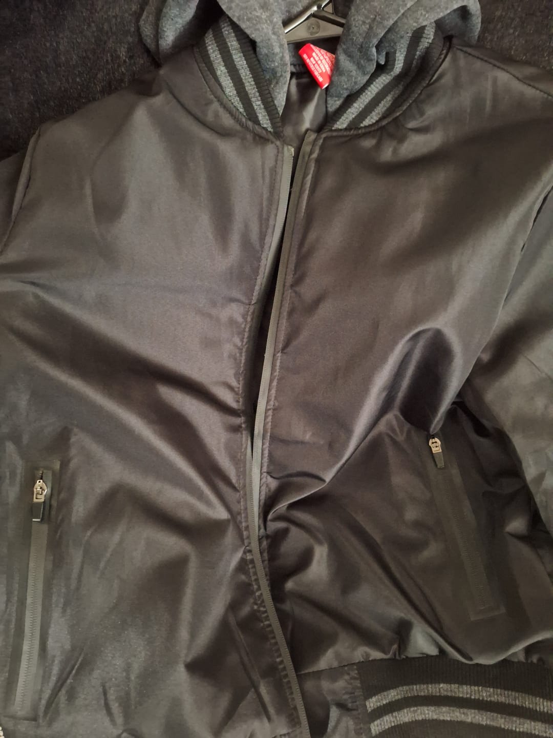 Customer photo review of MEN'S BLAZE MICROFIBER BOMBER JACKET