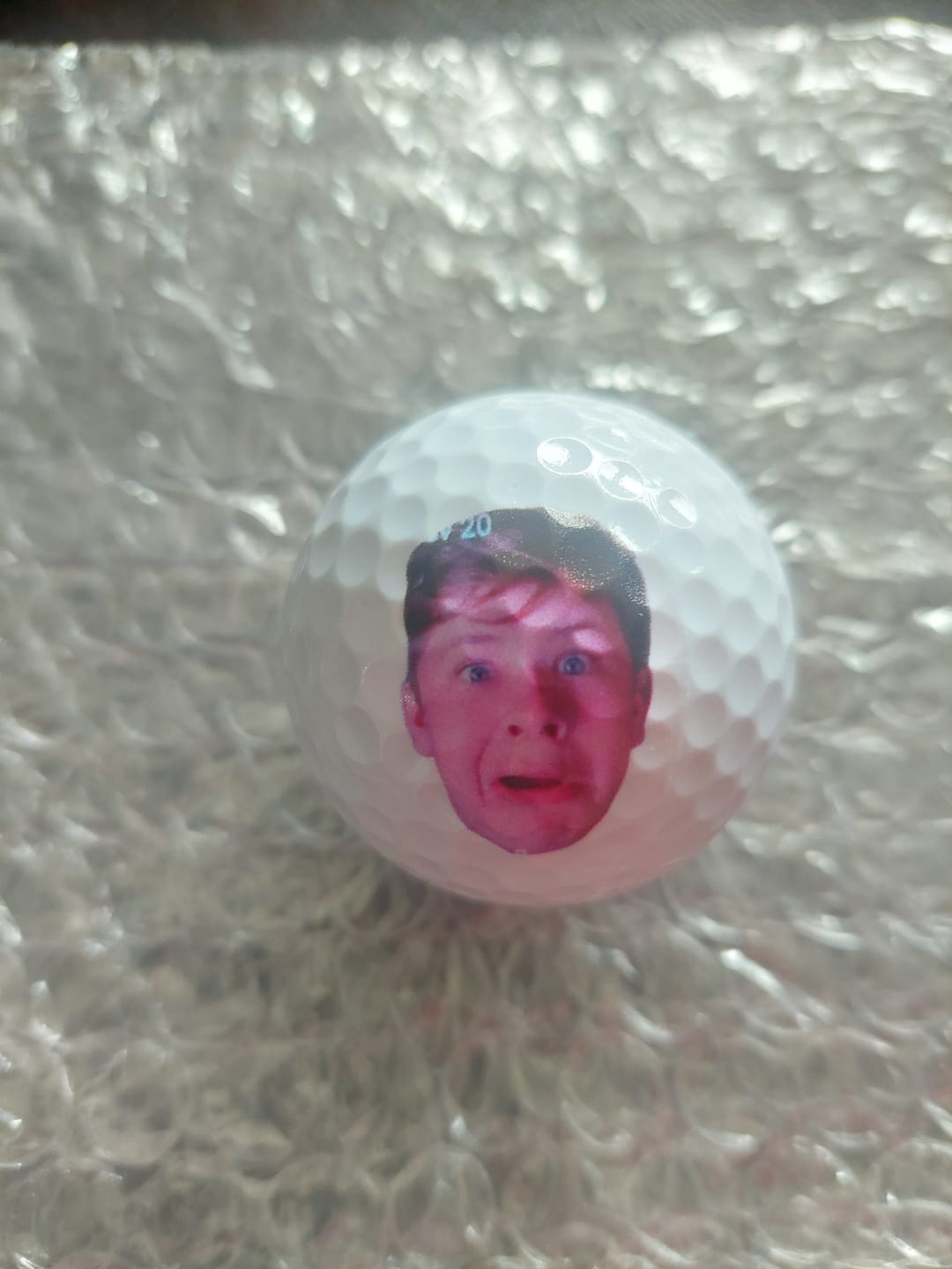 Customer photo review of Custom Photo If Found Return To This Guy - Gift For Dad, Father, Grandpa, Golfer, Golf Lover - Personalized Golf Ball