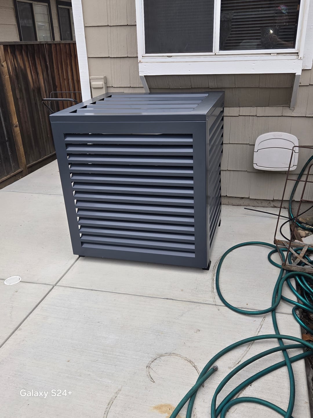 Customer photo review of Central AC Cover - Black