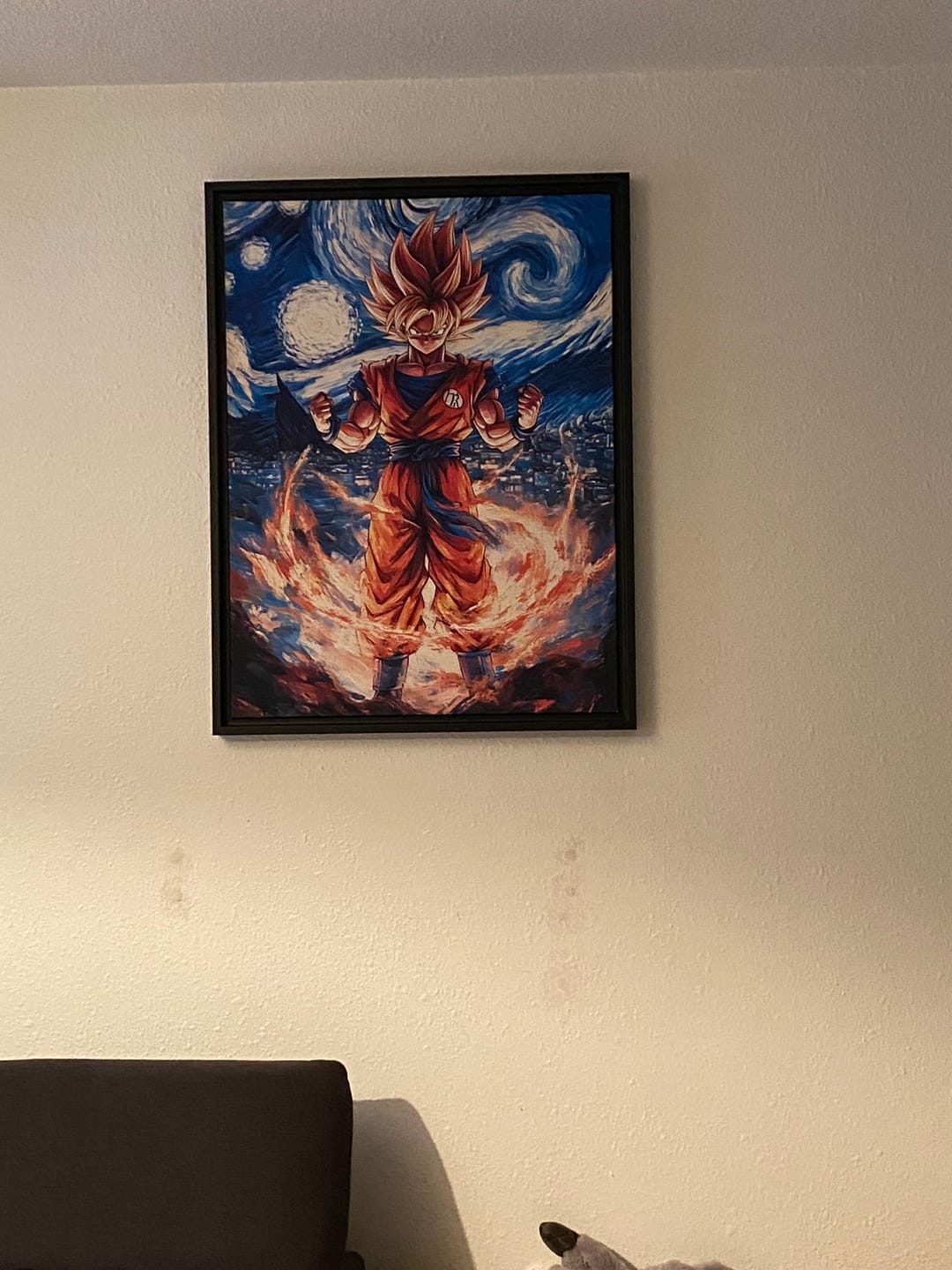 Customer photo review of Tableau Dragon Ball Z Goku Etoilé - Déco Murale Artistique