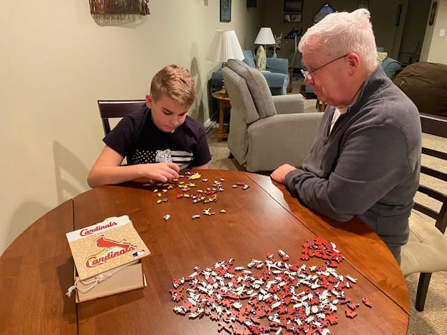Customer photo review of St. Louis Cardinals™ - Wooden Puzzle