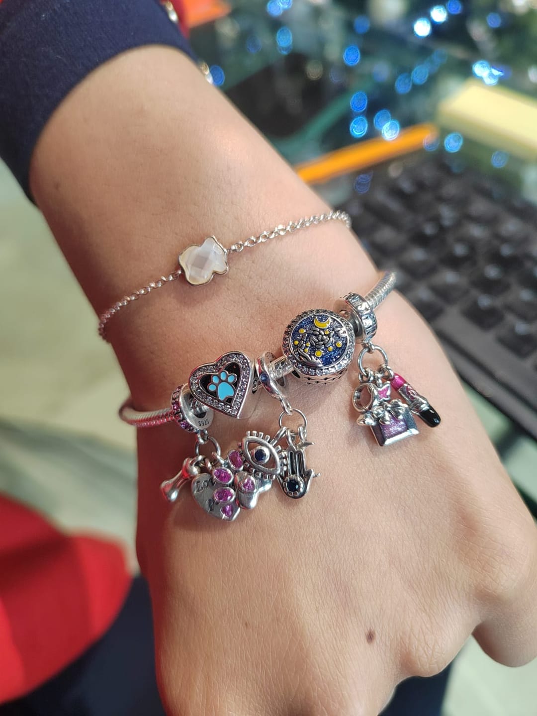 Customer photo review of Pulsera Cola de Raton