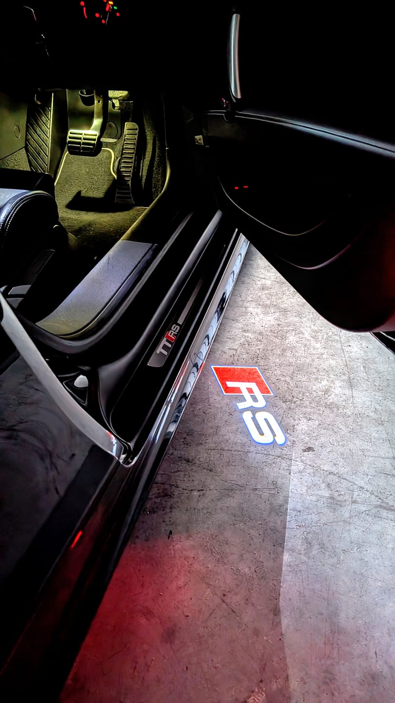 Customer photo review of Audi LED Car Door Puddle Welcome Logo Shadow Lights