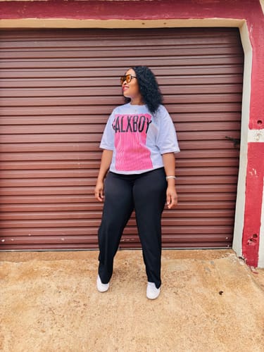 Customer photo review of KATLEGO - Jerry Curl Brazilian 4x4 Lace Wig