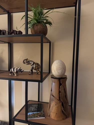Customer photo review of Teak Kerzenständer OXXY