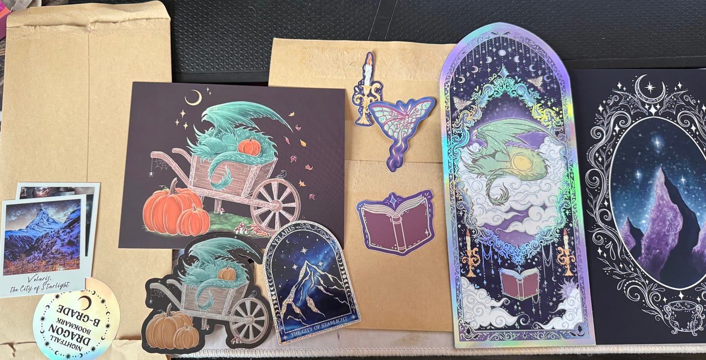 Customer photo review of Nightfall Dragon Bookmark