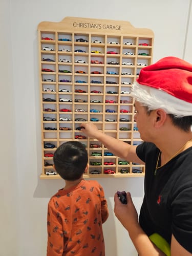 Customer photo review of Matchbox Car Garage Storage