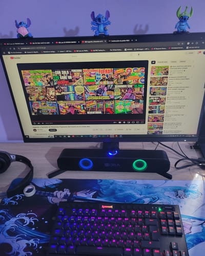 Customer photo review of Teclado mecánico K621-RGB Horus con RGB ,inalámbrico, cable ultra delgado, color negro