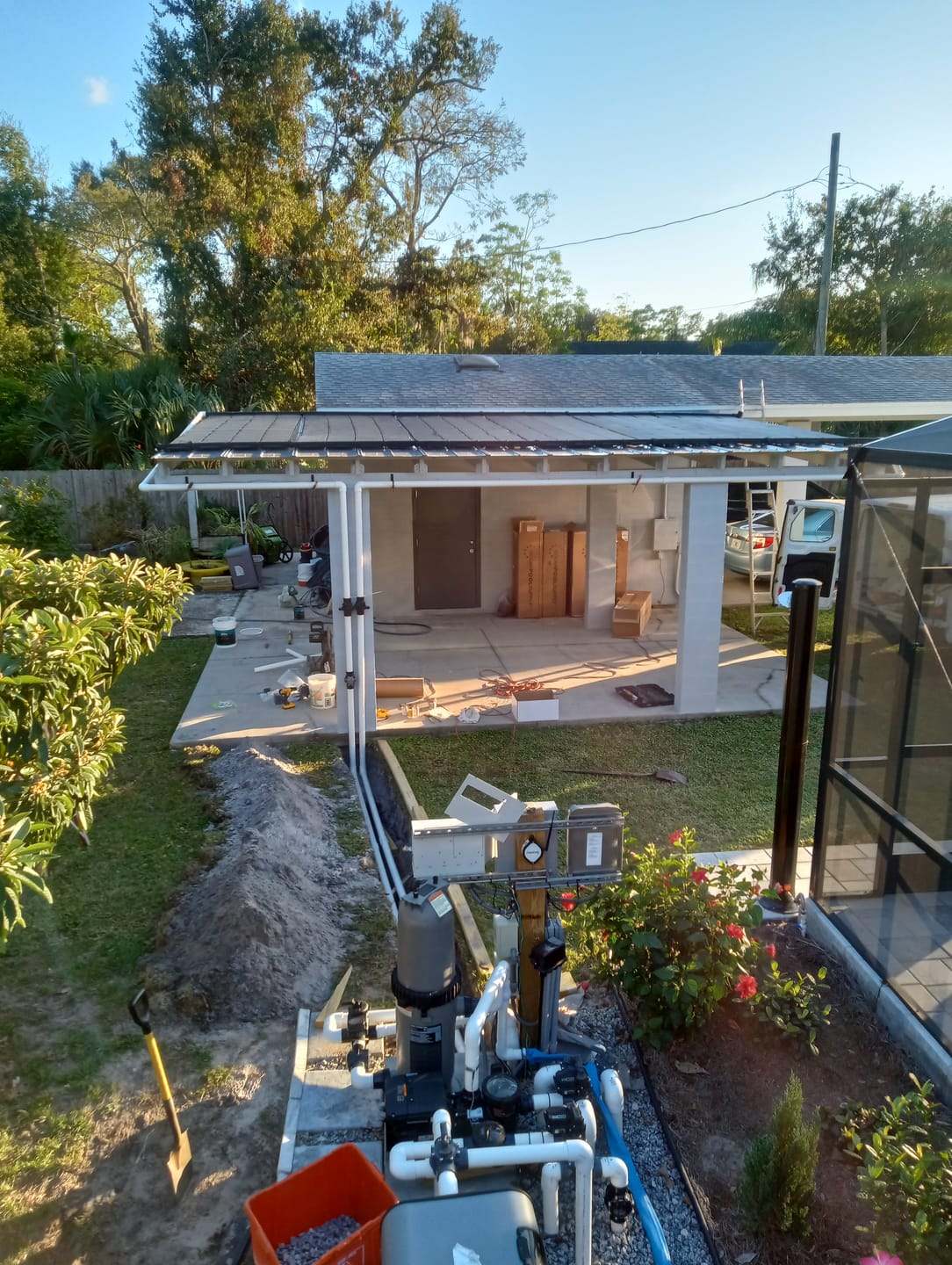 Customer photo review of SwimJoy Industrial Grade Solar Pool Heater Panel - High-Wind Mounting Security - Maximum Freeze Resistance