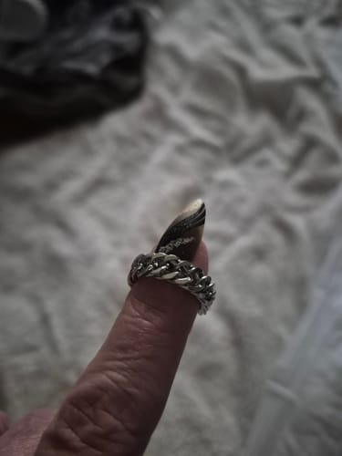 Customer photo review of Chain ring silver