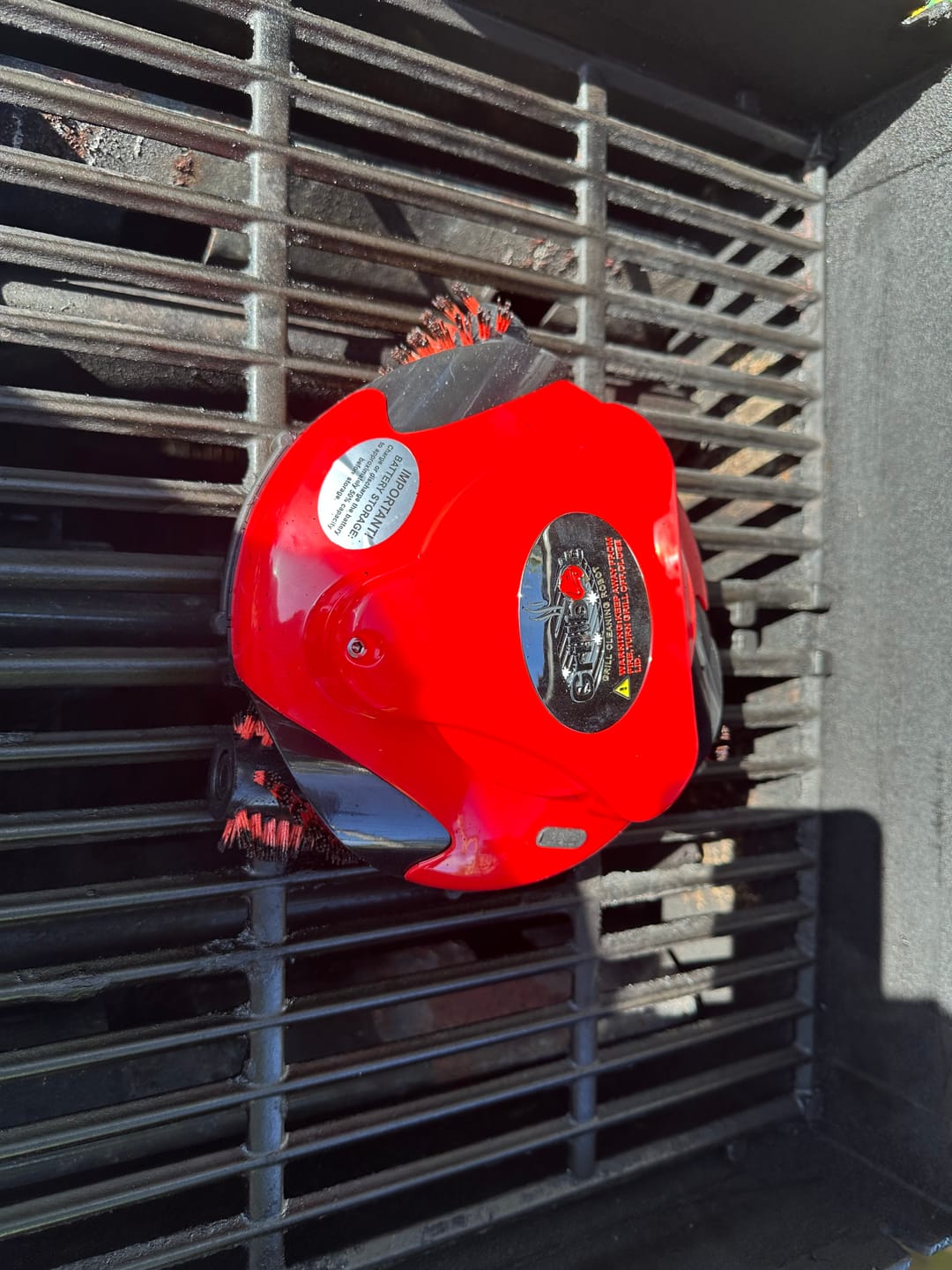Customer photo review of Grillbot Grill Cleaning Robot