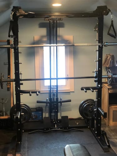 Customer photo review of EVOLPOW S3A Tank All-in-One Smith Machine Home Gym