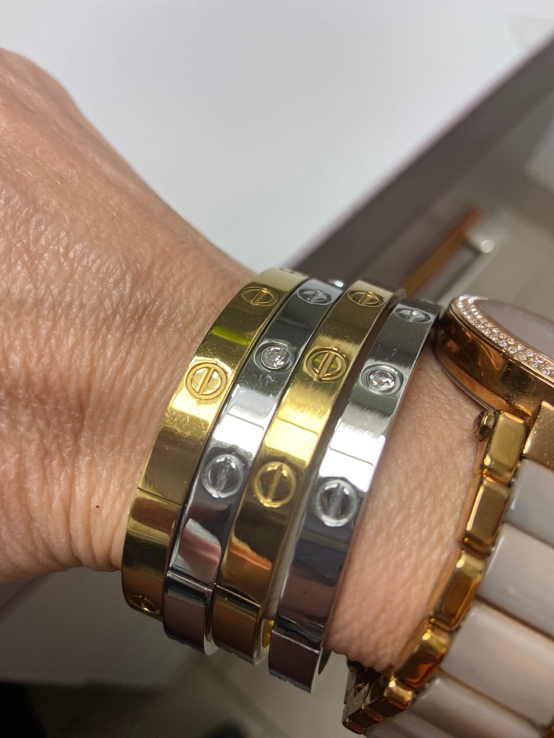 Customer photo review of Bratara Love - Argintiu